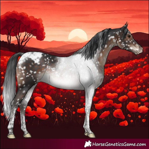 Horse Color:Brown Tobiano Snowcap Rabicano 