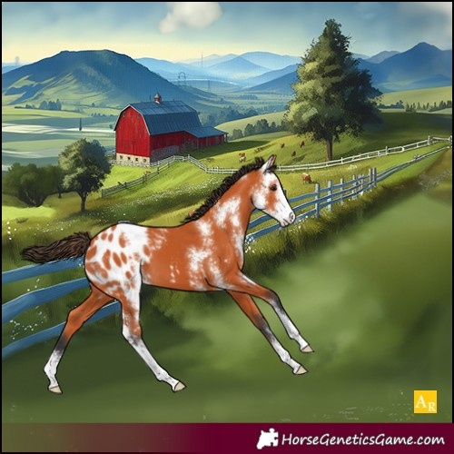 Horse Color:Bay Sabino Appaloosa 