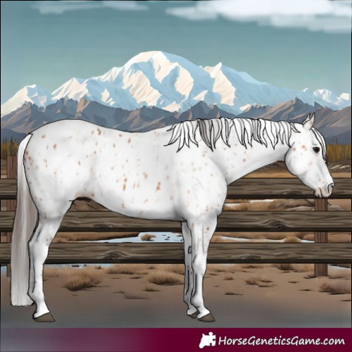Horse Color:Bay Leopard  and White Spotted Bay Leopard 