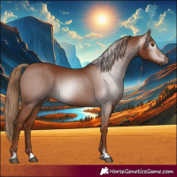 Horse Color:Gray Chestnut 