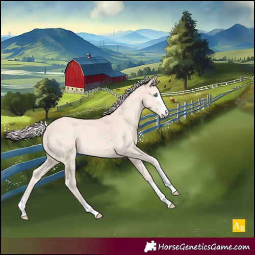 Horse Color:Cremello 