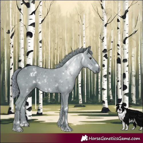 Horse Color:Watercolor White Spotted Liver Chestnut 
