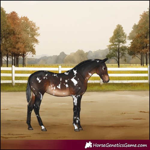 Horse Color:Gray White Spotted Brown
