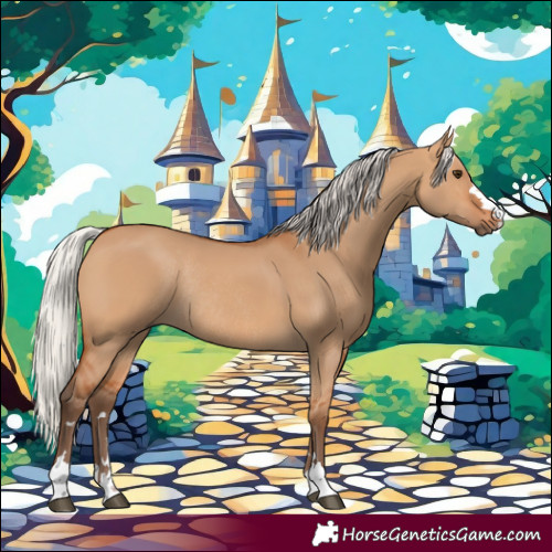 Horse Color:Silver Bay Dun Rabicano 