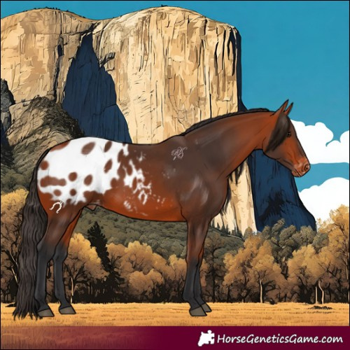 Horse Color:Bay Appaloosa 