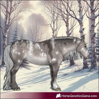 Horse Color:Powder White Platinum White Spotted Silver Brown Dun Rabicano
