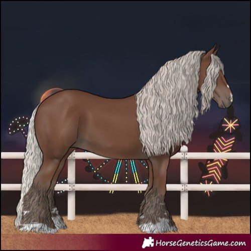 Horse Color:Silver Black 