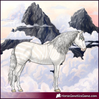 Horse Color:Silver Amber Cream Champagne Dun 