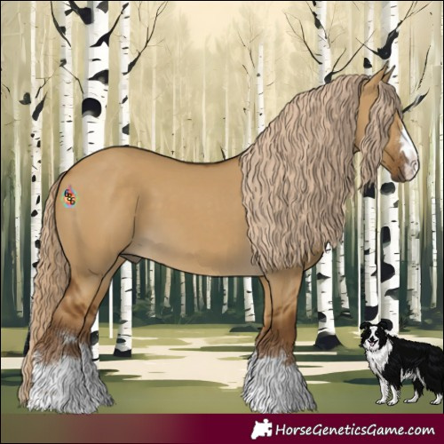 Horse Color:Chocolate Palomino Dun 
