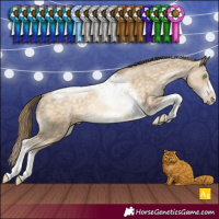 Horse Color:Buckskin Pearl Tobiano Frame Rabicano 