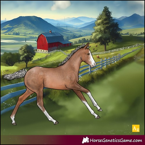 Horse Color:Silver Brown Pearl Sabino Tobiano Rabicano 