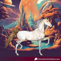 Horse Color:Amber Cream Champagne Sabino Tobiano Appaloosa  and Amber Cream Champagne Sabino Tobiano Frame Appaloosa 