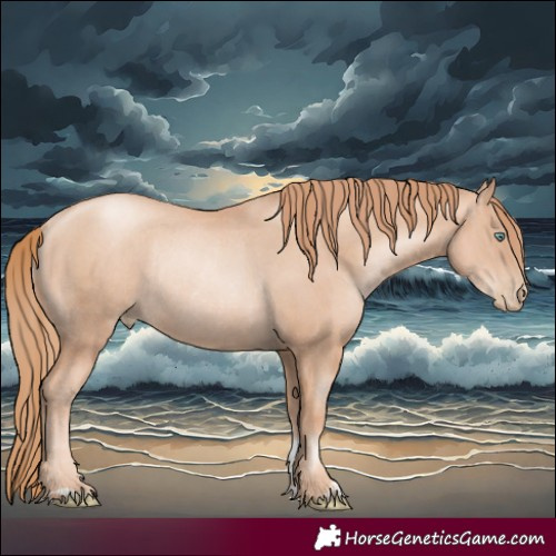 Horse Color:Gold Champagne Pearl Rabicano  and Gold Champagne Pearl Rabicano 