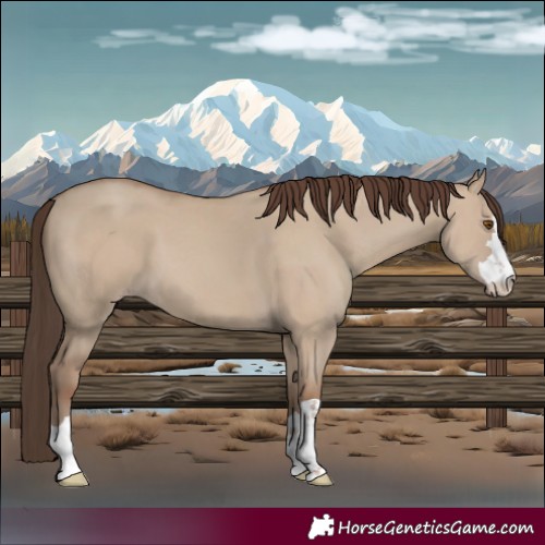 Horse Color:Classic Champagne Dun 
