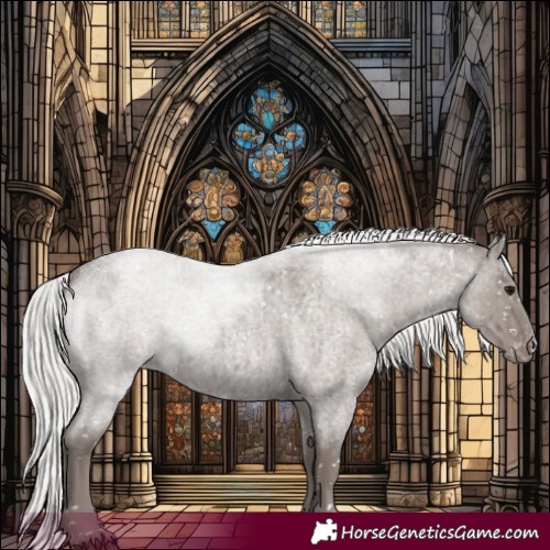 Horse Color:Platinum Silver Grullo Roan Snowflake Varnish Brindle