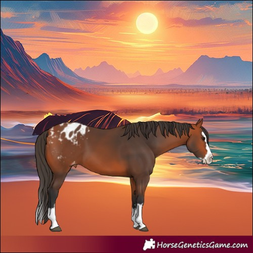 Horse Color:Bay Splash Appaloosa 