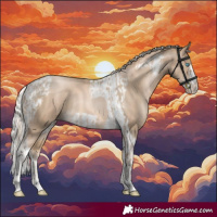 Horse Color:Chocolate Palomino Pearl Tobiano Frame and Chocolate Palomino Pearl Tobiano Frame
