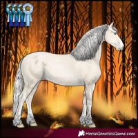 Horse Color:Silver Smoky Black Pearl 