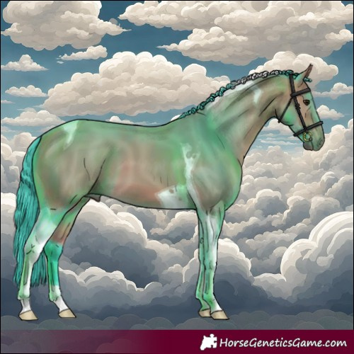 Horse Color:Watercolor Buckskin Tobiano 