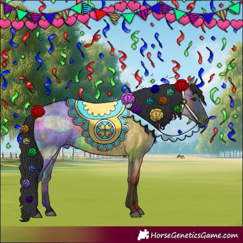 Horse Color:Blue Roan 
