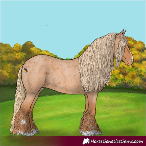 Horse Color:Red Roan Varnish 