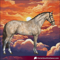 Horse Color:Buckskin Ice Tobiano