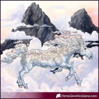 Horse Color:Chocolate Palomino Dun Sabino Splash