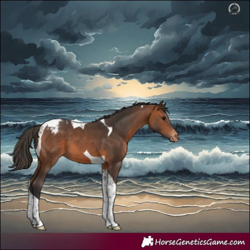 Horse Color:Bay Tobiano Appaloosa