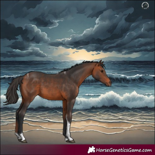 Horse Color:Bay Tobiano 
