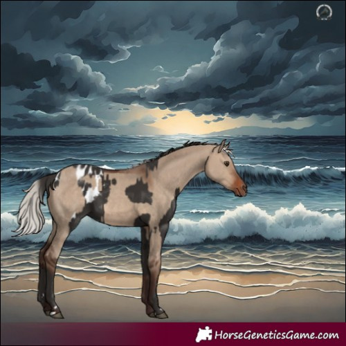 Horse Color:Liver Chestnut Appaloosa  and Silver Brown Dun 