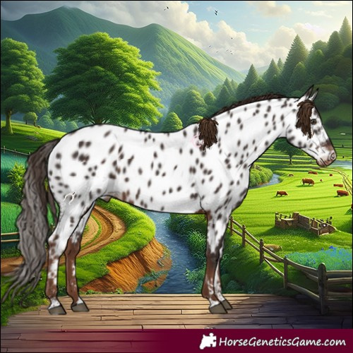 Horse Color:Liver Chestnut Near Leopard Rabicano 