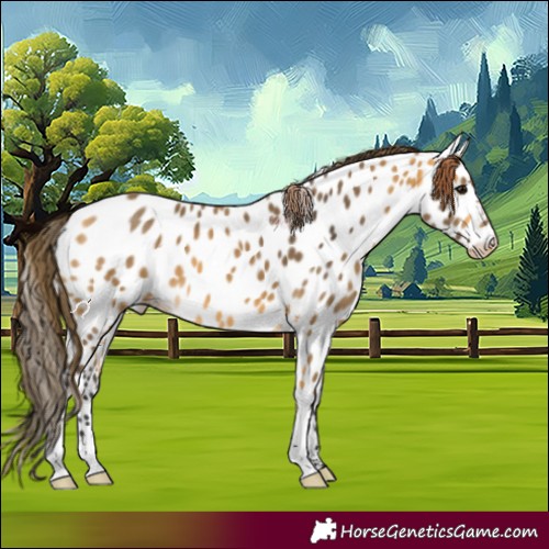 Horse Color:Buckskin Near Leopard 