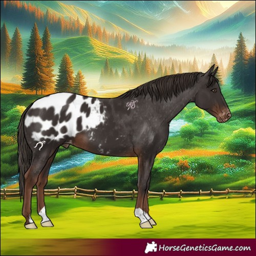 Horse Color:Liver Chestnut Appaloosa
