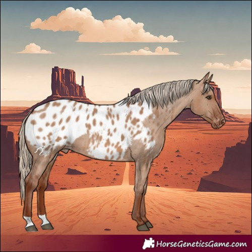 Horse Color:Red Dun Appaloosa 