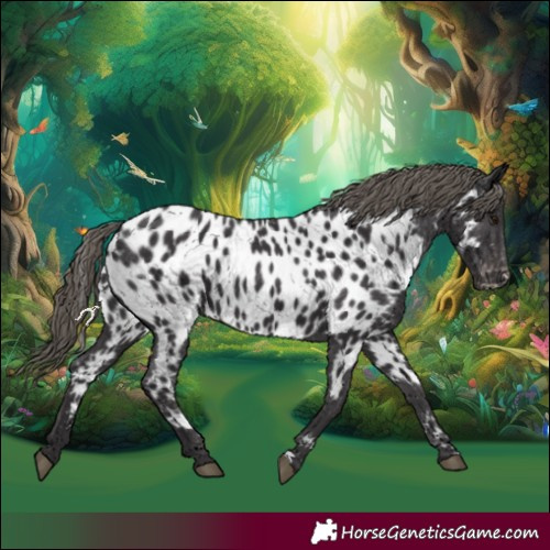 Horse Color:Smoky Black Appaloosa 