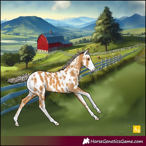 Horse Color:Palomino Sabino Appaloosa 
