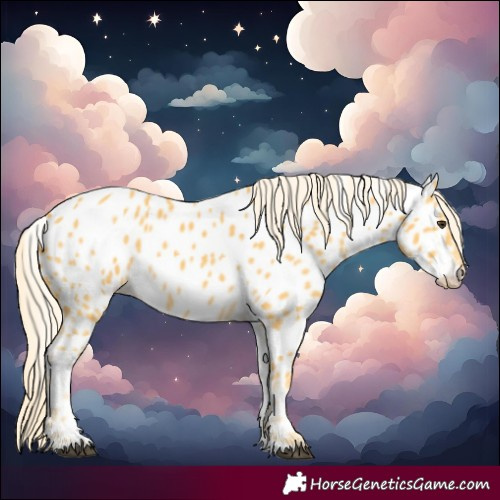 Horse Color:Palomino Near Leopard 