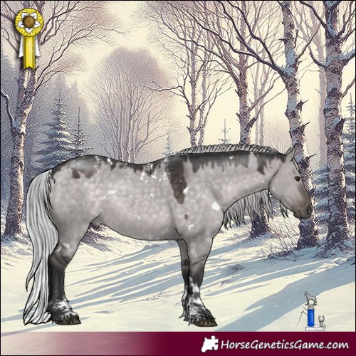 Horse Color:Powder White Platinum White Spotted Silver Brown Dun Rabicano 