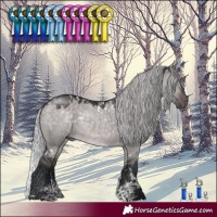 Horse Color:Powder White Platinum White Spotted Silver Brown Dun Rabicano 