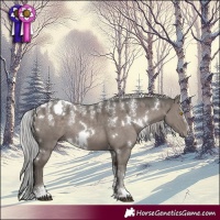 Horse Color:Powder White Platinum White Spotted Silver Grullo Rabicano