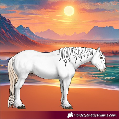 Horse Color:White Spotted Chestnut 