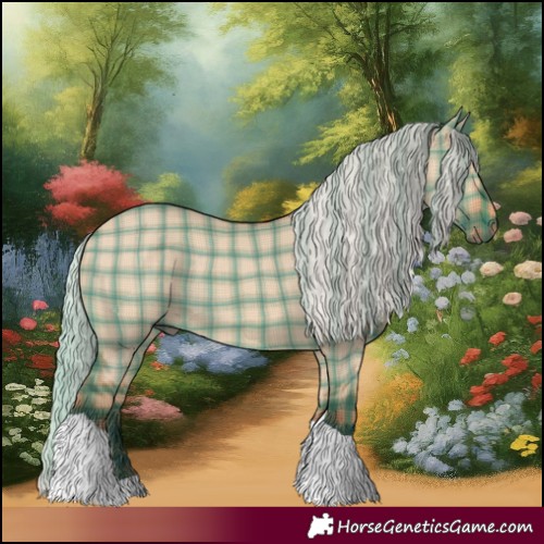 Horse Color:Plaid  Silver Brown Dun Tobiano 