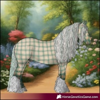 Horse Color:Plaid Silver Brown Dun Tobiano