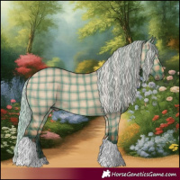 Horse Color:Plaid Silver Brown Dun Tobiano