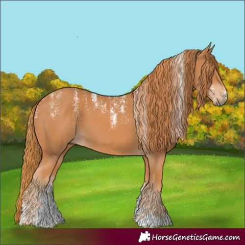 Horse Color:Powder White Chestnut 