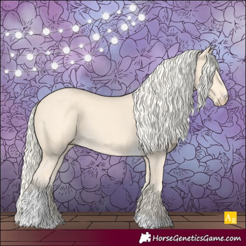 Horse Color:Cremello Tobiano