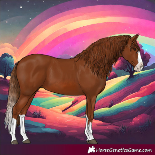 Horse Color:Chestnut Splash