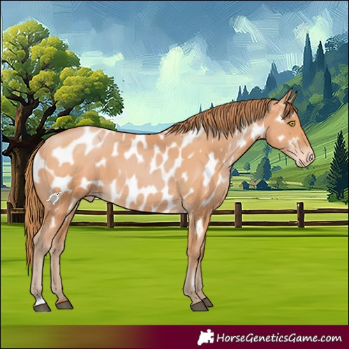 Horse Color:Bay Pearl Appaloosa 