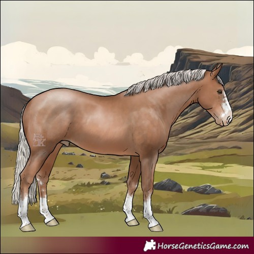 Horse Color:Silver Brown Pearl 