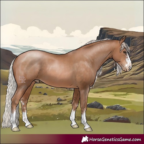 Horse Color:Silver Brown Pearl 